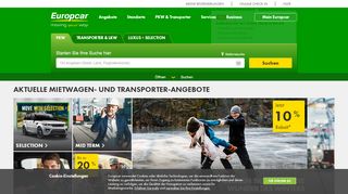 Europcar Gutscheine - Screenshot
