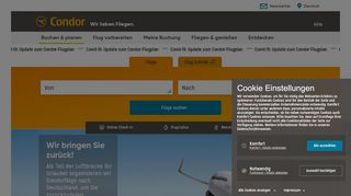 Condor Gutscheine - Screenshot