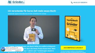 Taschenbuch für Gründer Gutscheine - Screenshot